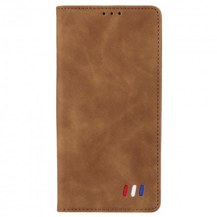 Flip Cover iPhone 13 Style Leder Tricolor