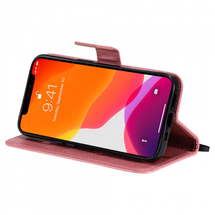 iPhone 13 Hülle Baum und Katze mit Riemen