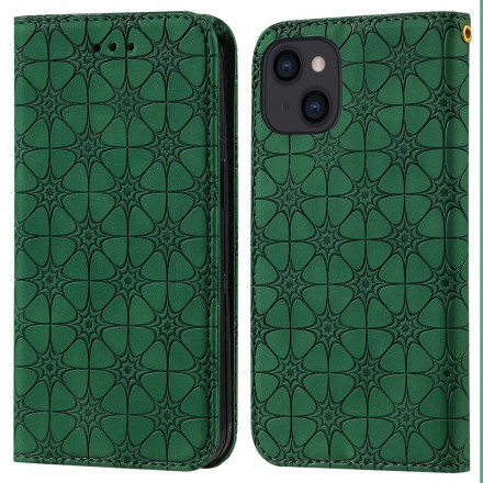 Flip Cover iPhone 13 Barocke Blumen