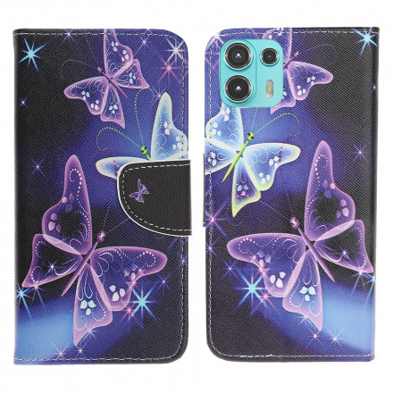 Motorola Edge 20 Lite Butterflies Tasche