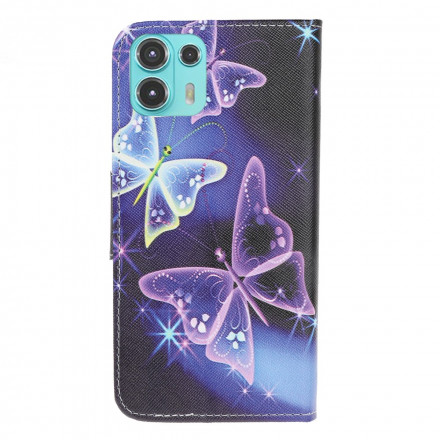 Motorola Edge 20 Lite Butterflies Tasche