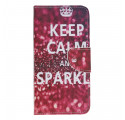 Motorola Edge 20 Lite Keep Calm and Sparkle Hülle