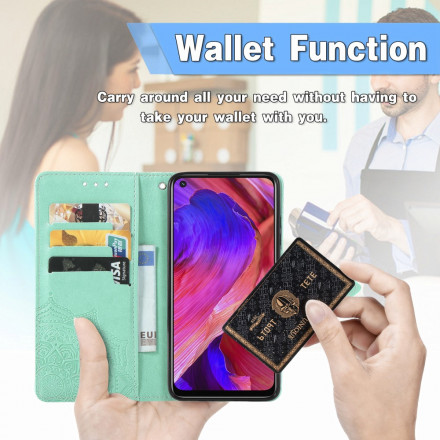 Oppo A54 5G / A74 5G Mandala Mittelalter Tasche