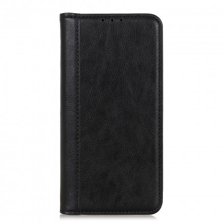 Flip Cover Xiaomi Redmi 10 Leder Litchi Schlitz Eleganz