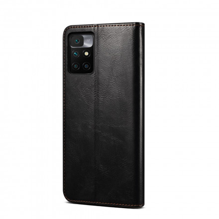 Flip Cover Xiaomi Redmi 10 Kunstleder Gewachst