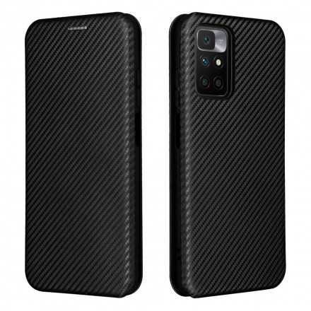 Flip Cover Xiaomi Redmi 10 Silikon Carbon Farbig