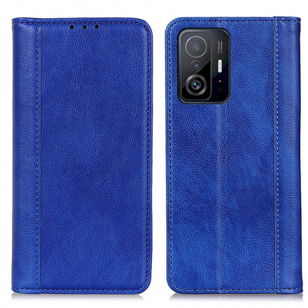 Flip Cover Xiaomi 11T / 11T Pro Leder Litchi Schlitz Eleganz