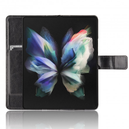 Hülle Samsung Galaxy Z Fold 3 5G Kunstleder Flashy