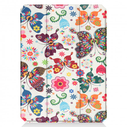 Smart Case iPad Mini 6 (2021) Stifthalter Vintage-Blumen