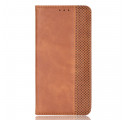 Flip Cover Oppo Reno 6 5G Vintage Styled Leather Effect