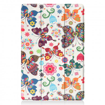 Smart Case Xiaomi Pad 5 Stifthalter Vintage-Blumen