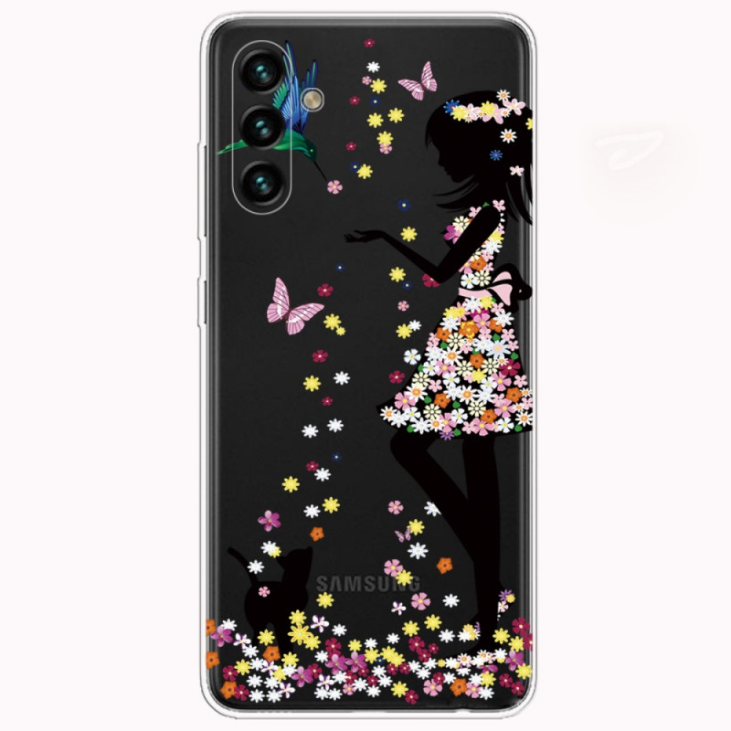 Samsung Galaxy A13 5G / A04s Cover Hübscher Blumenkopf