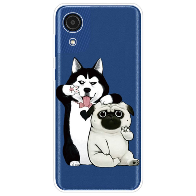 Samsung Galaxy A03 Core Cover Lustige Hunde