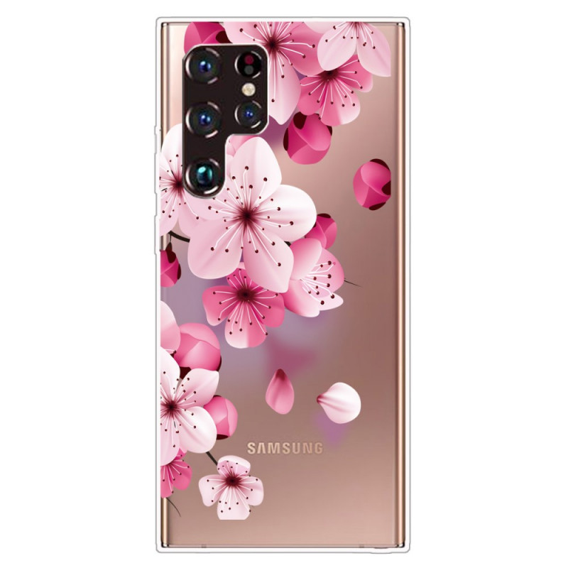 Samsung Galaxy S22 Ultra 5G Cover Kleine Rosenblüten