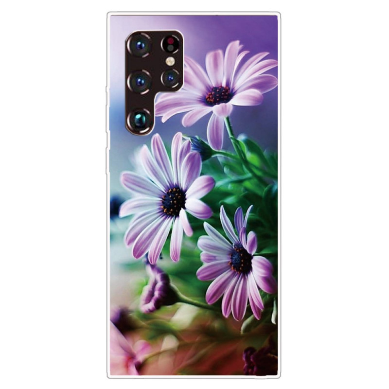 Samsung Galaxy S22 Ultra 5G Cover Realistische Blumen