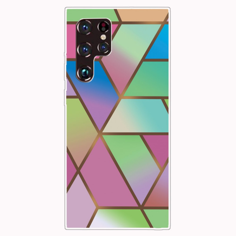 Samsung Galaxy S22 Ultra 5G Marmor Geometric Cover