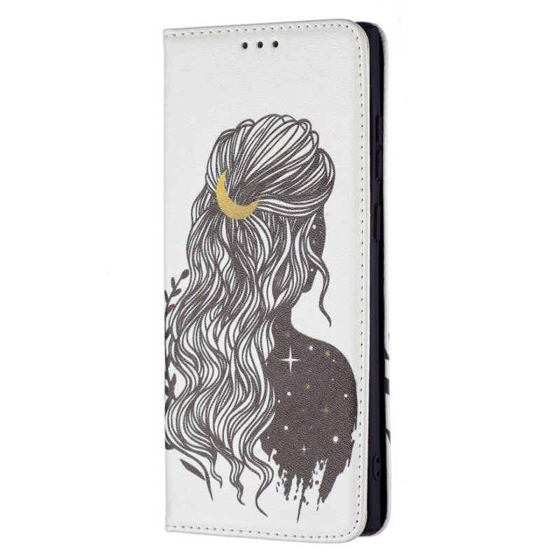 Flip Cover Samsung Galaxy S22 Ultra 5G Hübsches Haar