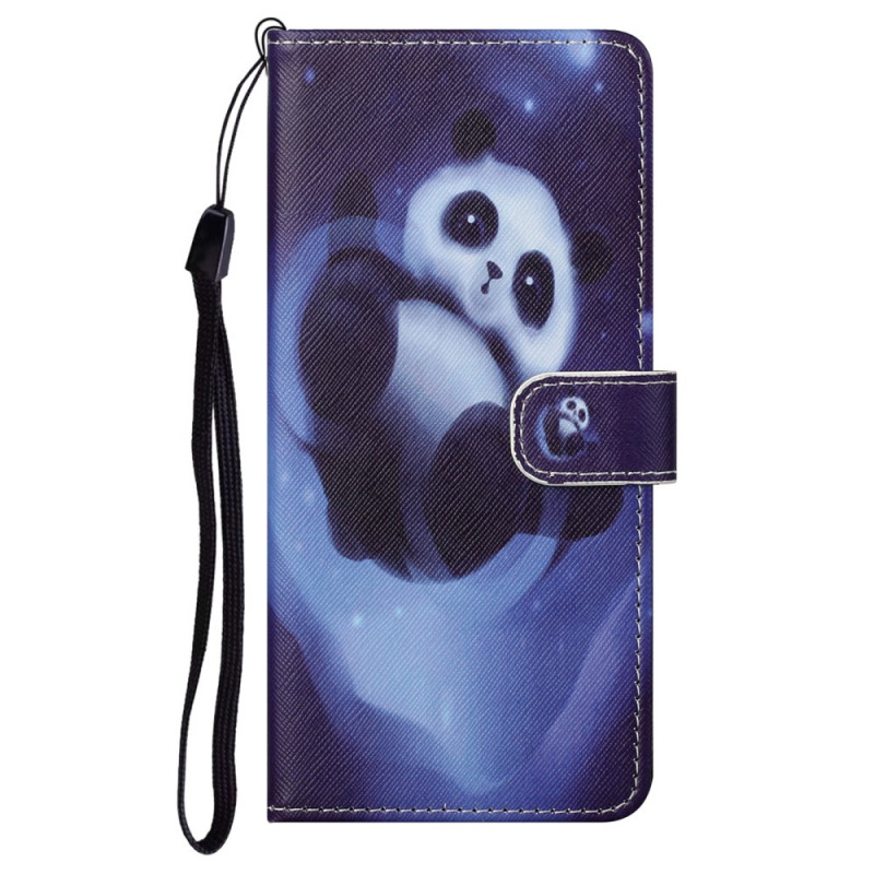 Tasche Moto G71 5G Panda Space mit Riemen