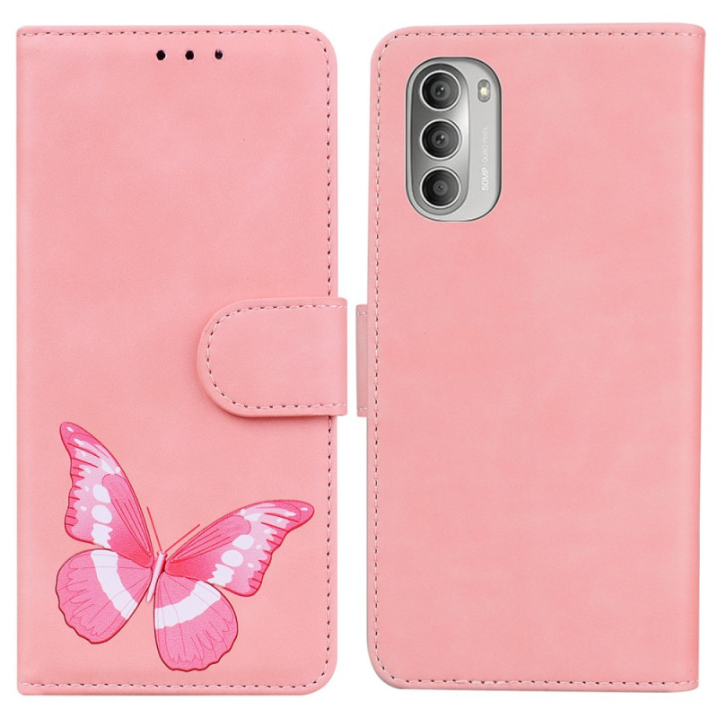 Hülle Moto G51 5G Skin-Touch Schmetterling