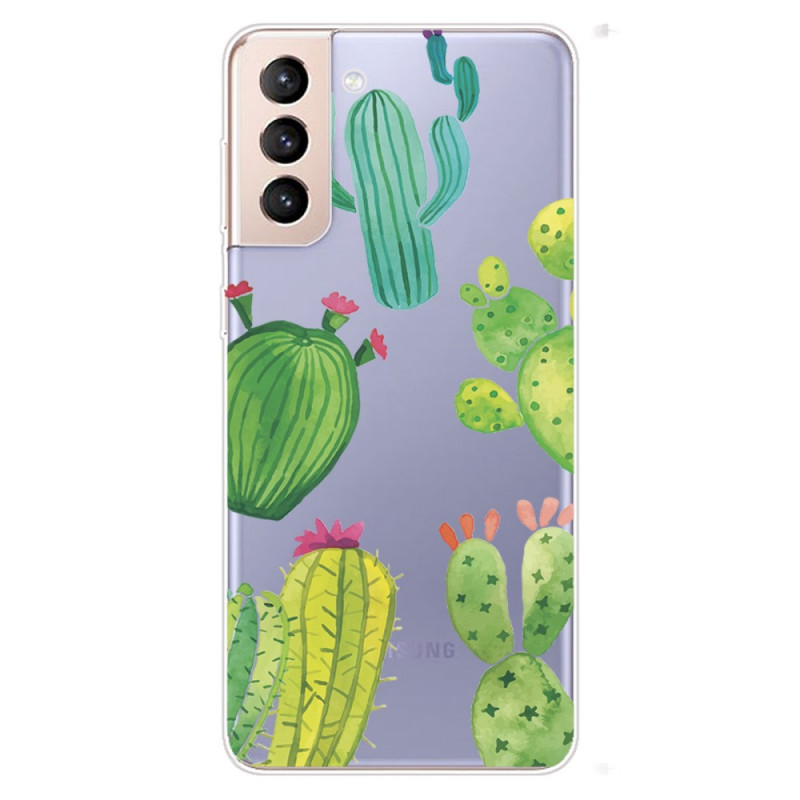 Samsung Galaxy S22 Plus 5G Cover Cactus Aquarell