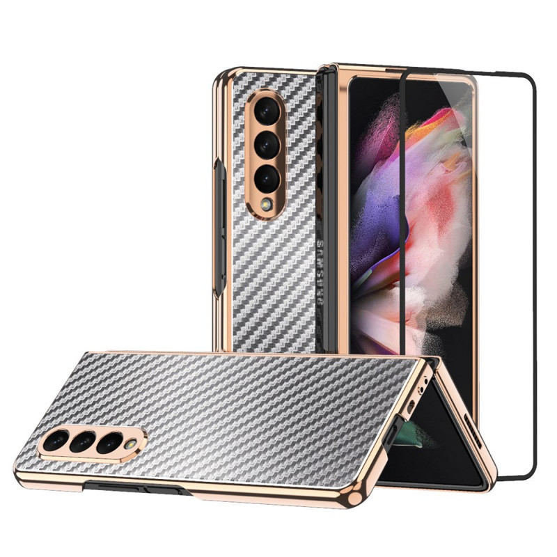 Samsung Galaxy Z Fold 3 5G Kohlefaser Cover mit Screen Protector