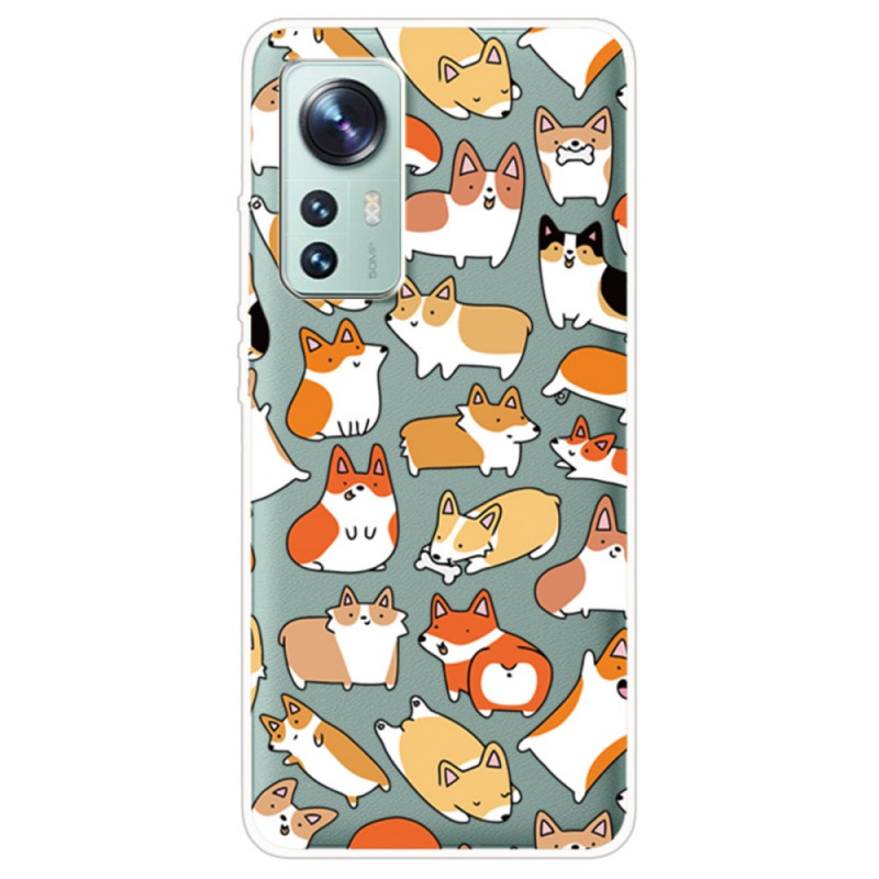 Xiaomi 12 / 12X / 12S Multiple Dogs Cover