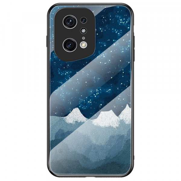 Oppo Find X5 Pro Cover Panzerglas Marmor