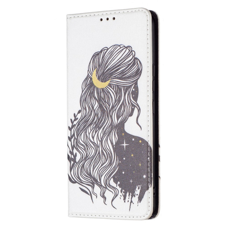 Flip Cover Samsung Galaxy A53 5G Hübsches Haar