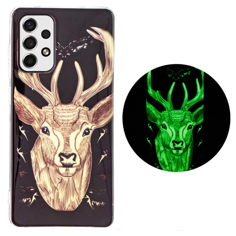 Samsung Galaxy A33 5G Cover Majestätischer Hirsch Fluoreszierend