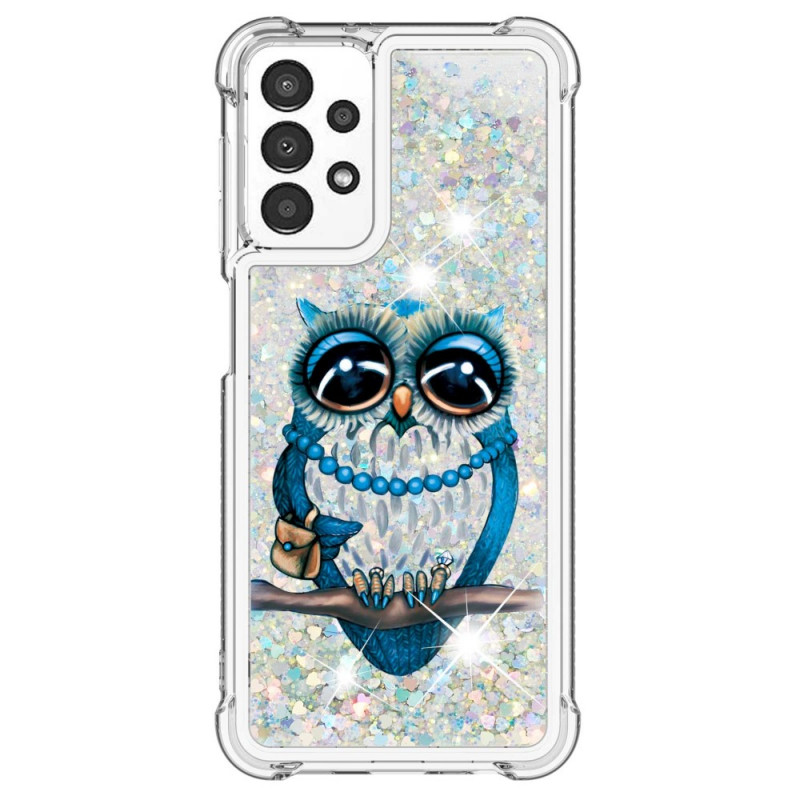 Samsung Galaxy A13 Miss Eule Glitzer Cover