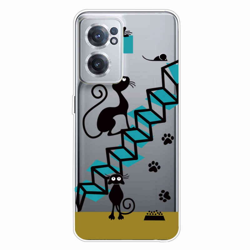 Cover OnePlus Nord CE 2 5G Katze Treppe