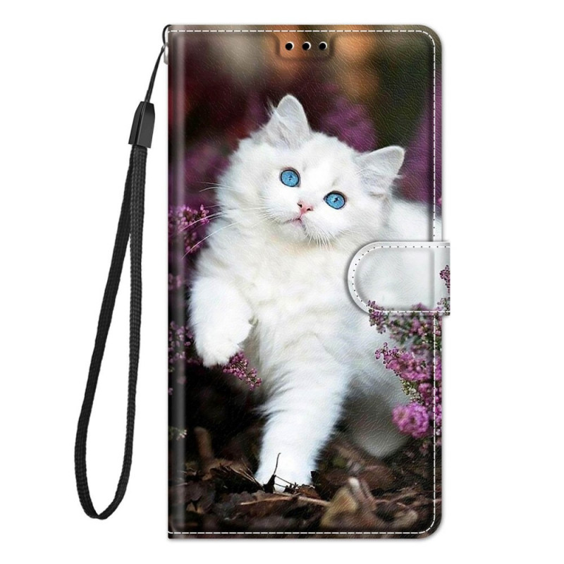 Samsung Galaxy M53 5G Katzen Fan Tasche mit Riemen
