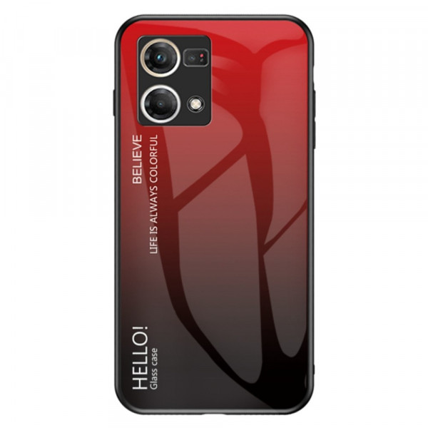 Oppo Reno 7 Panzerglas Cover Hello