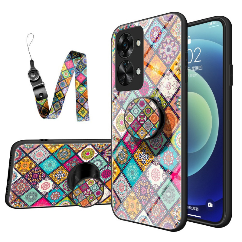 Coque OnePlus Nord 2T 5G Support Magnétique Patchwork