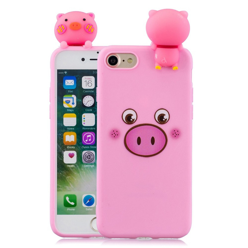 iPhone Cover SE 3 / SE 2 / 8 / 7 Schweinchen Fun