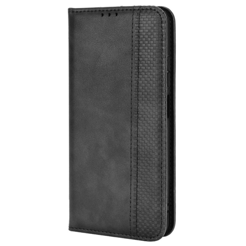 Flip Cover Poco X4 Pro 5G Vintage-Leder-Effekt