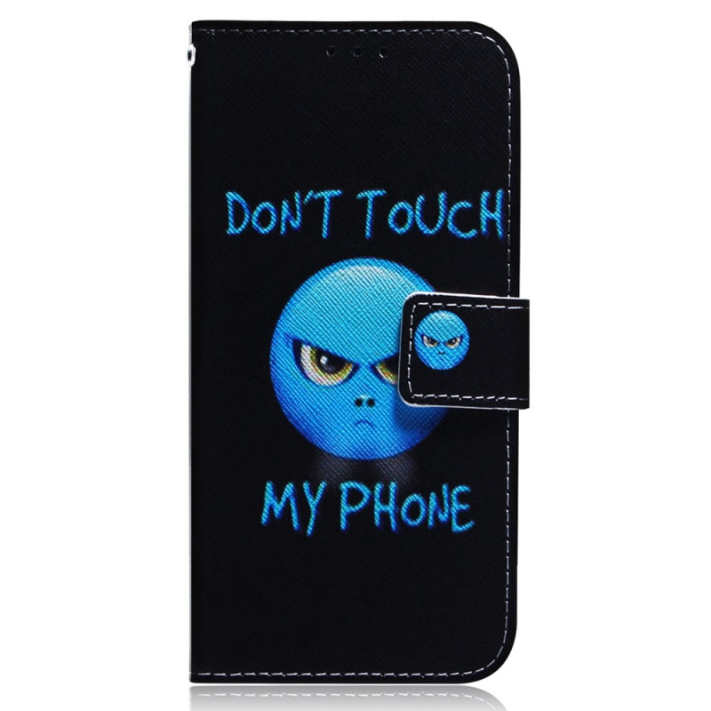 OnePlus Nord 2T 5G Emoji Hülle Don't Touch My Phone mit Riemen