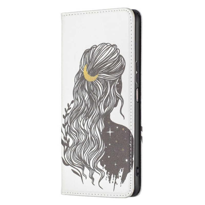 Flip Cover Xiaomi Redmi 10C Hübsches Haar