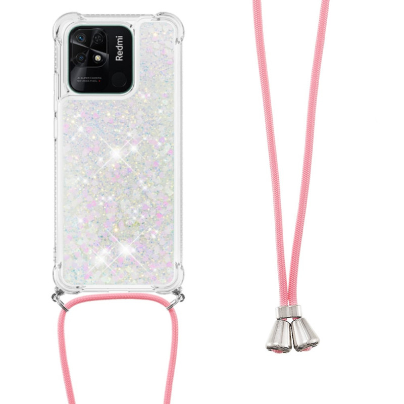 Xiaomi Redmi 10C Kordel Glitter Design Cover