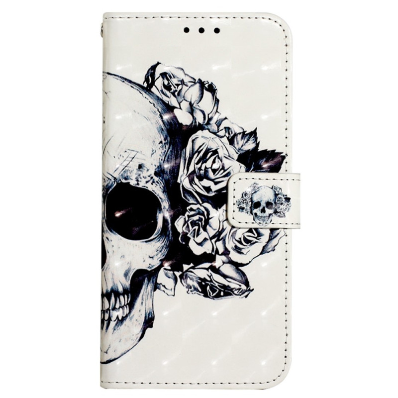 Xiaomi Redmi 10C Totenkopf Tasche mit Riemen