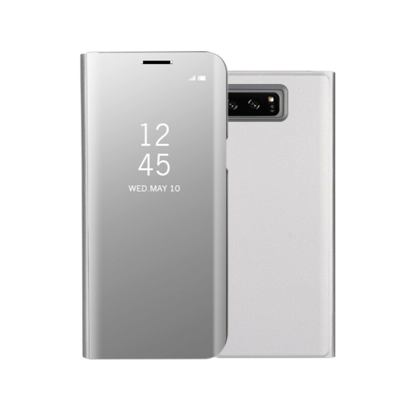 Flip Cover Samsung Galaxy Note 8 Spiegel Und Leder-Effekt