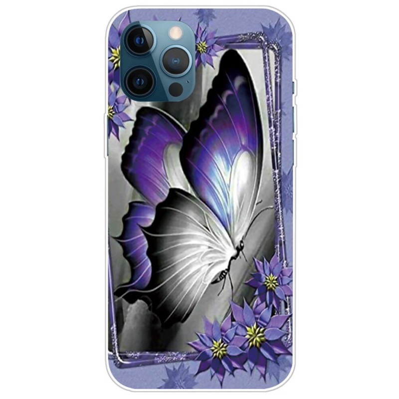 iPhone 14 Pro Max Cover Schmetterling Violett