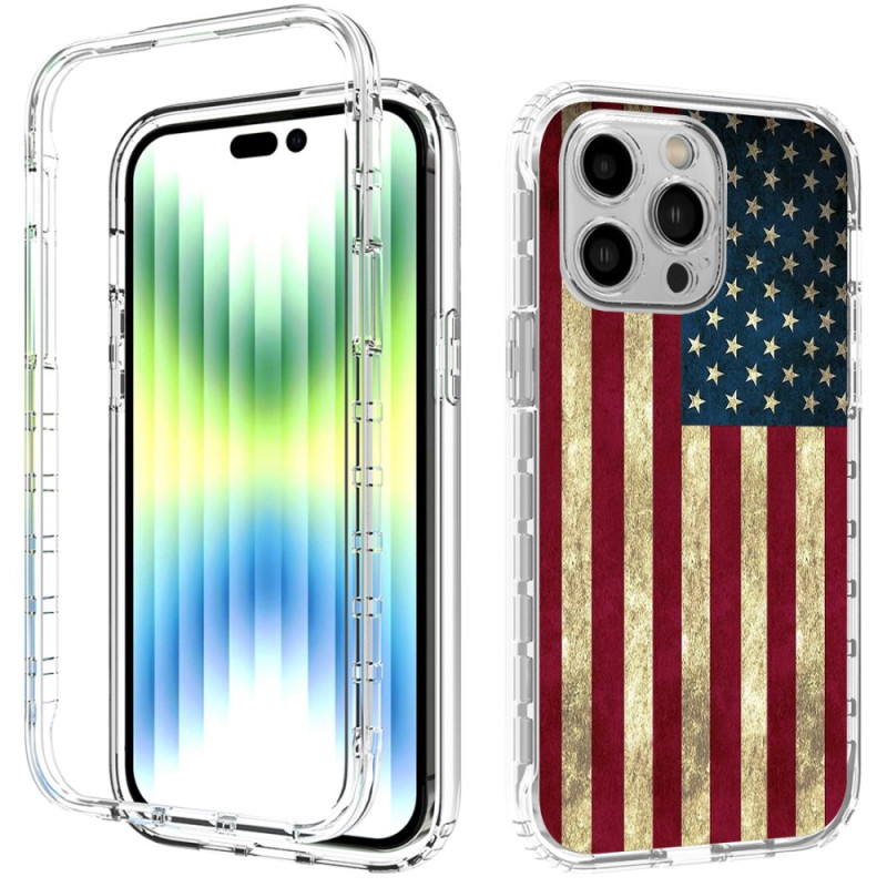 Verstärktes iPhone 14 Pro Max Cover Amerikanische Flagge