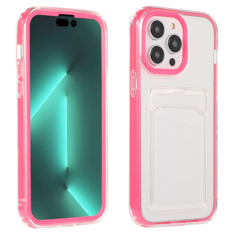 Transparentes iPhone 14 Pro Cover Kartenhalter