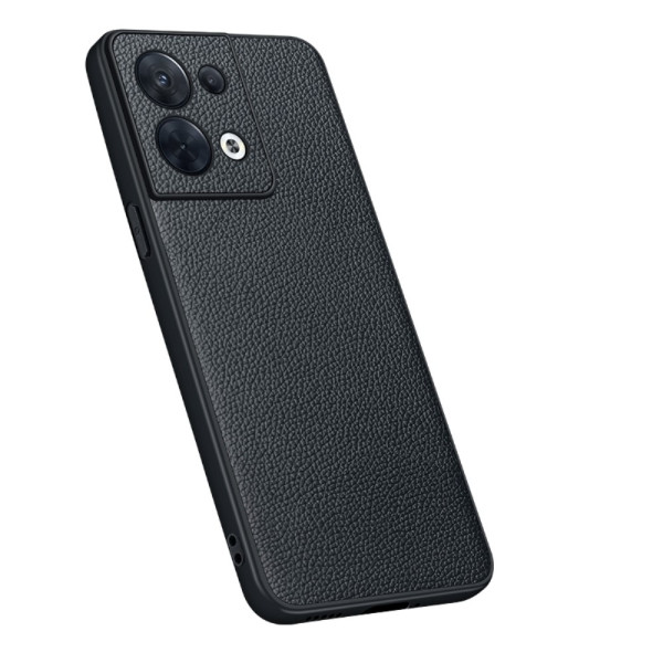 Oppo Reno 8 Echtleder Litchi Cover