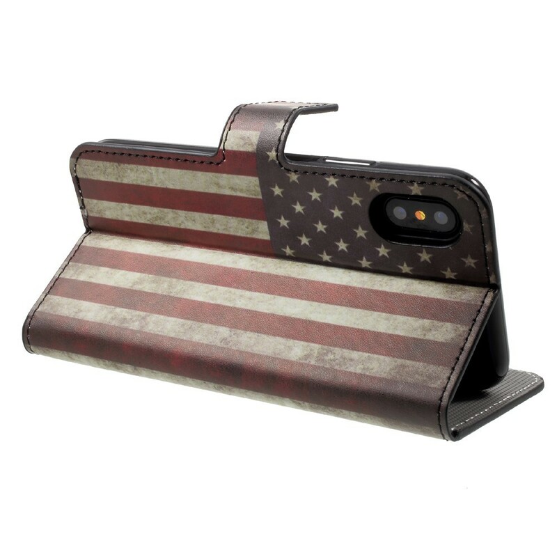 iPhone X Hülle USA Flagge