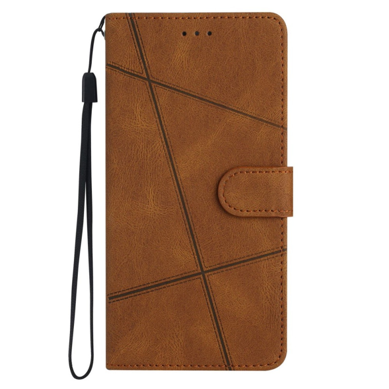 Tasche Samsung Galaxy A04s Style Leder Linien Riemen
