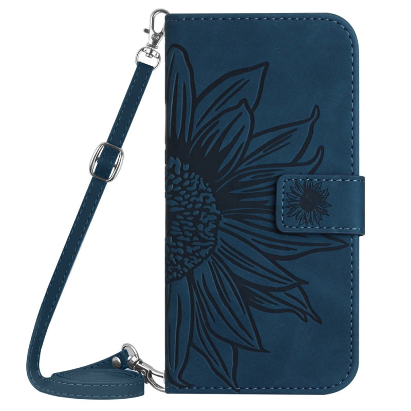 Samsung Galaxy S23 5G Sonnenblume Tasche mit Schulterriemen