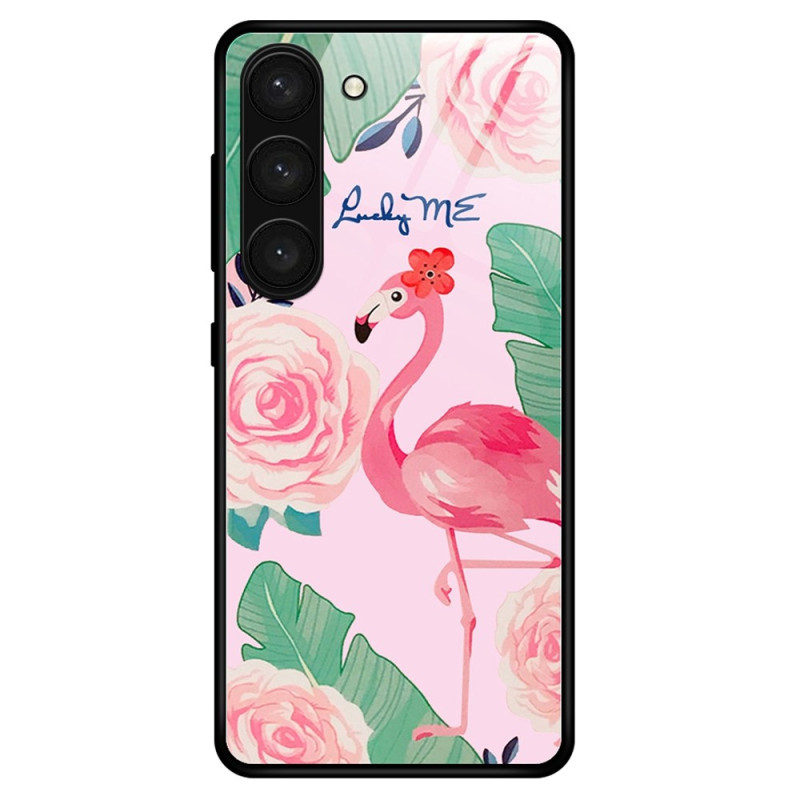 Samsung Galaxy S23 Plus 5G Panzerglas Cover Flamingo Rosa