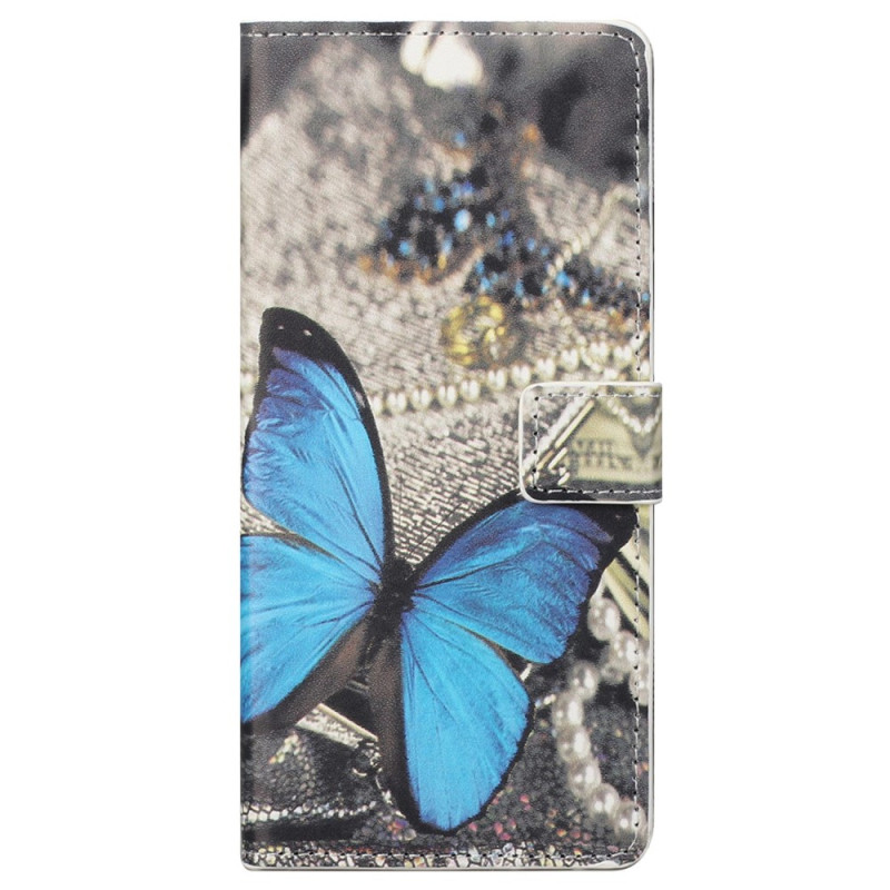 Samsung Galaxy S23 Plus 5G Schmetterling Tasche Blau